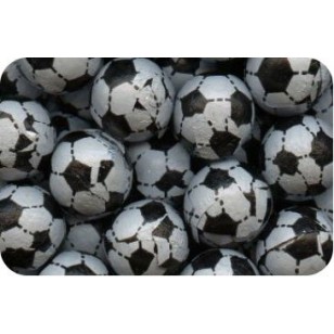 milk chocolate footballs foil wrapped black white 600g Bag (Pack of 125)  FREE POSTAGE