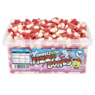 Sweetzone Fizzy Bones Sweets Hmc Halal Sweets Tub (600 Pieces)