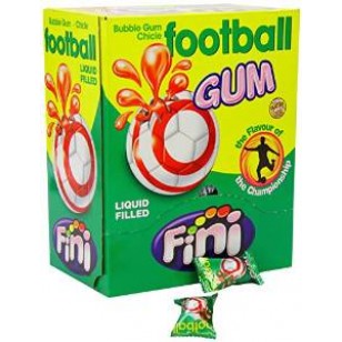 Fini Football Bubble Gum Balls  chicle LIQUID FILLED Pack of 200