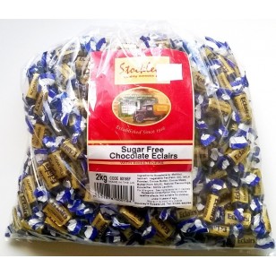 Stockleys SUGAR FREE Chocolate Eclairs Sweets - 1 x 2kg