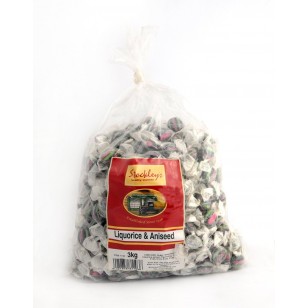LIQUORICE & ANISEED (STOCKLEYS) 3KG Suitable for Vegetarians LIQUORICE & ANISEED (STOCKLEYS) 3KG Suitable for Vegetarians