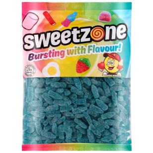 Sweetzone Fizzy Blue Raspberry Bottles Bags 1kg Halal Hmc