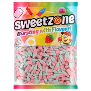 SWEET ZONE FIZZY BLUE  BOTTLES BAGS 1KG 600 pcs HALAL