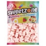 Sweetzone Fizzy Pink & White Stars Bag Halal Hmc 1kg