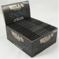 Rizla Full Box Of 50 Special Edition Rizla Black King Size Slim Rolling Paper 