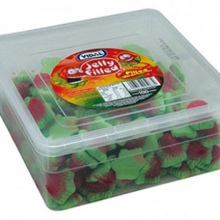 Vidal jelly filled STRAWBERRIES TUB 120 RETRO SWEETS PARTY CANDY GLUTEN FREE Vidal jelly filled STRAWBERRIES TUB 120 RETRO SWEETS PARTY CANDY GLUTEN FREE