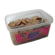 Alma Skiffle Discs Milk Chocolate Flavour Candy Tub Of 120 Pcs