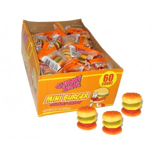 Gummy Mini Cheese Burgers: 60-piece Box