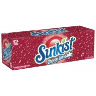 Sunkist Cherry Limeade Soda, 355ml American 12 Fl. Oz., (Pack Of 24 )