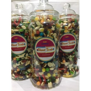 Victorian Sweet 1 Large Jar of party mixed jelly sweets APPROX 1.9 KG HALAL