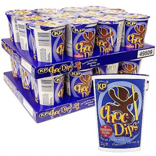 KP Choc ORIGINAL MILK Chocolate Dips 24 x 32g Tubs KP Choc ORIGINAL MILK Chocolate Dips 24 x 32g Tubs