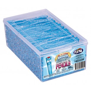 Fini Smooth Raspberry Pencils Fruit Flavoured Candy 200 Pcs Full Tub