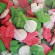 Vidal Gummy Red Green White Sugared Snowmen 1kg Bags