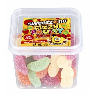 Sweeetzone Fizzy Fruity Mix Hmc Halal 180g Tub X 12