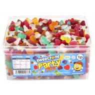 Sweetzone Vegan Party Mix 600 Pieces Halal Hmc Sweets Tubs