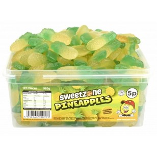 Sweetzone PINEAPPLES HMC approved Halal sweets 960g (120 Pieces)