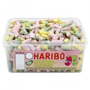 Haribo Rhubarb & Custard Candy Pieces 