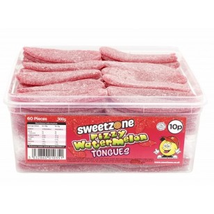 SWEETZONE FIZZY WATERMELON TONGUES HMC HALAL SWEETS (60 PIECES)