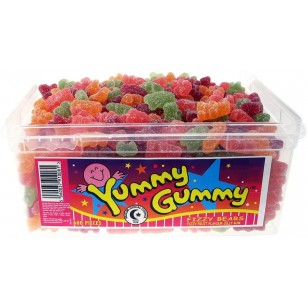 Halal Yummy Gummy Jelly Halal Fizzy Teddy Bears (Tub Of 600)