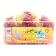  Yummy Gummy Fizzy Hearts Jelly Gum Sweets (Halal) Full Tubs